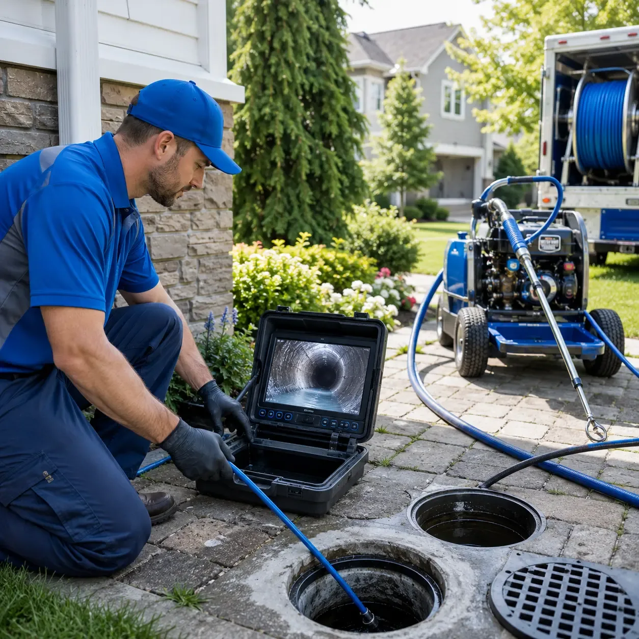 Outdoor drain cleaning professionals serving Gould City, MI